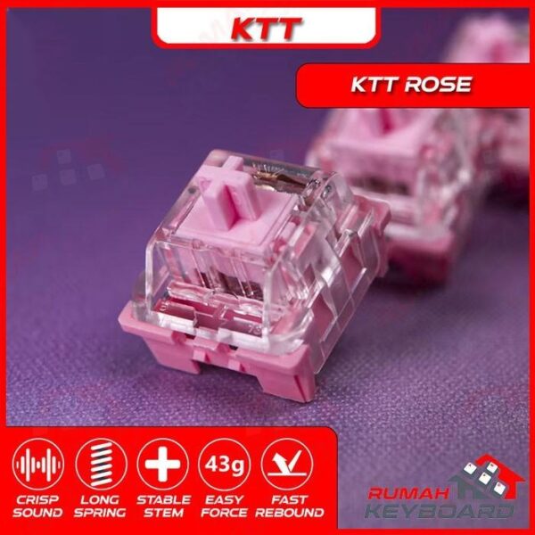 SWITCH - KTT - CONTENT - ROSE - 3 PIN - 43g - PCB MOUNT